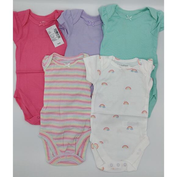 Baby Girl Clothes Bundle 9 Piece Size 0-3 Months NWT Rainbow - Picture 2 of 5